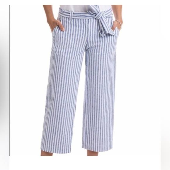 Vineyard Vines Catamaran Tie Waist Cropped Pants - Picture 3 of 13